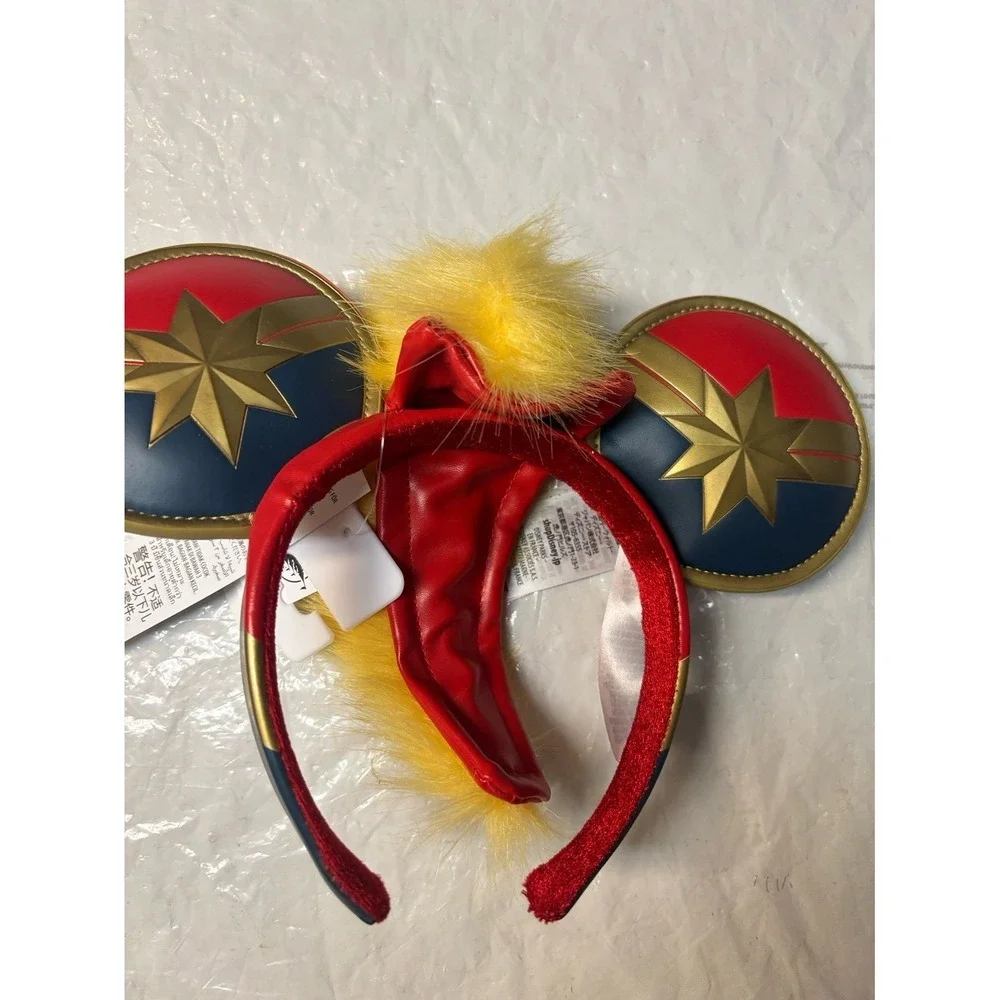 Disney‎ Parks Captain Marvel Mickey Minnie Mohawk Ears Headband